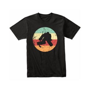 Vintage Retro Hockey Goalie Tee